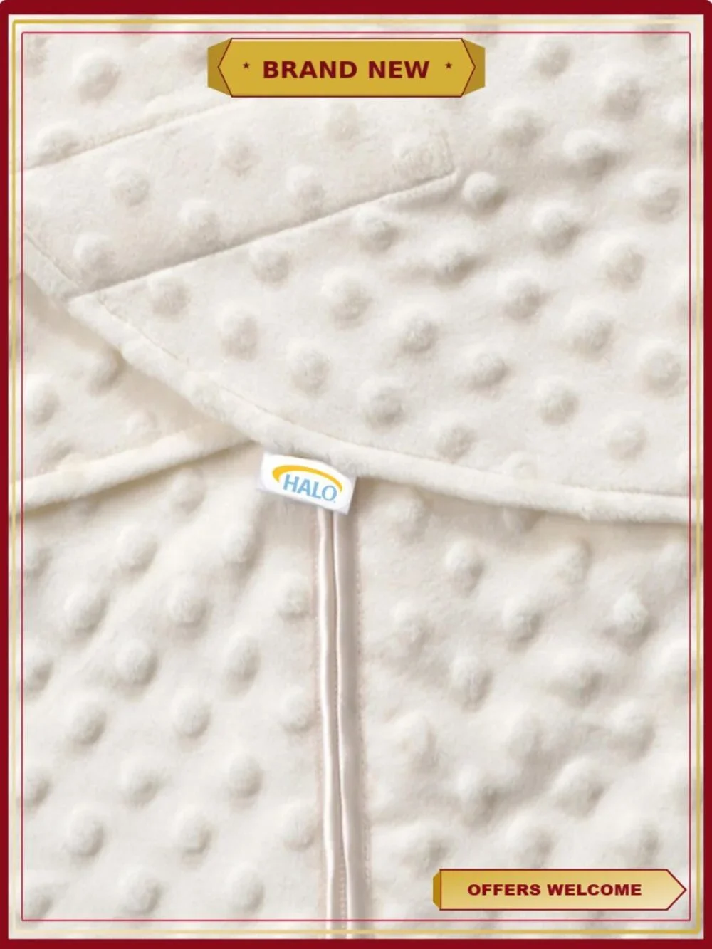 Newborn Swaddle Sack Plush Velboa Wearable Blanket Sleep Sack 0-3M